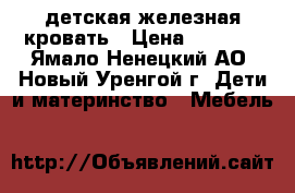 детская железная кровать › Цена ­ 1 000 - Ямало-Ненецкий АО, Новый Уренгой г. Дети и материнство » Мебель   